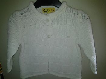 gilet écru
