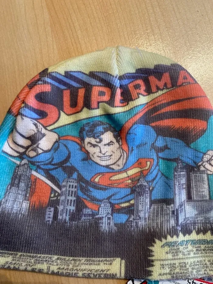 Bonnet Prenatal Superman taille 3 9 mois 43 45 cm Neuf - photo numéro 2