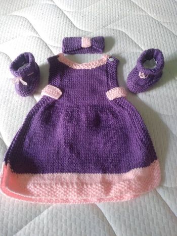 Robe,chaussons et bandeau