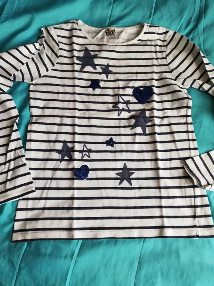 T-shirt manches longues fille - photo numéro 2