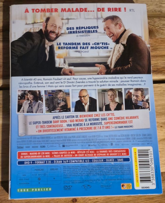 Dvd Supercondriaque - photo numéro 2