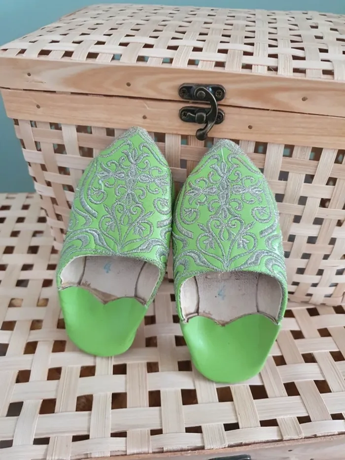 Babouches vertes