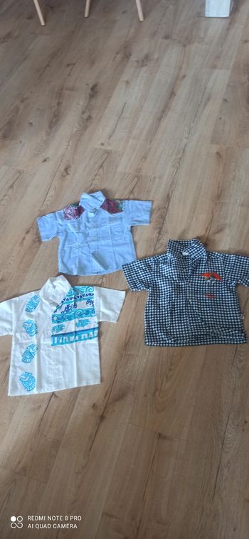 3 chemisettes 3 ans