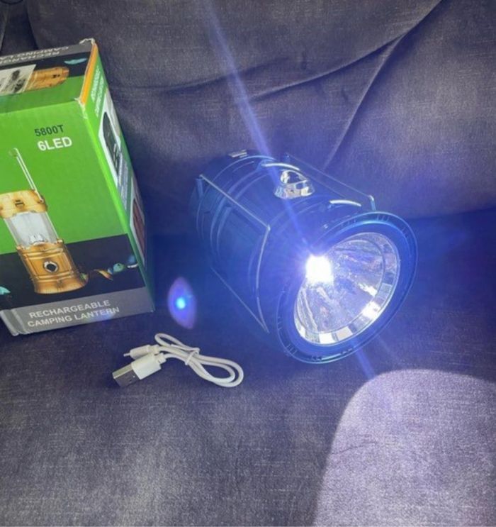 Lampe tempête ou torche à recharge solaire ou USB neuve - photo numéro 5