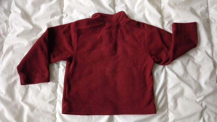 Pull polaire bordeaux Kids graffiti - photo numéro 2