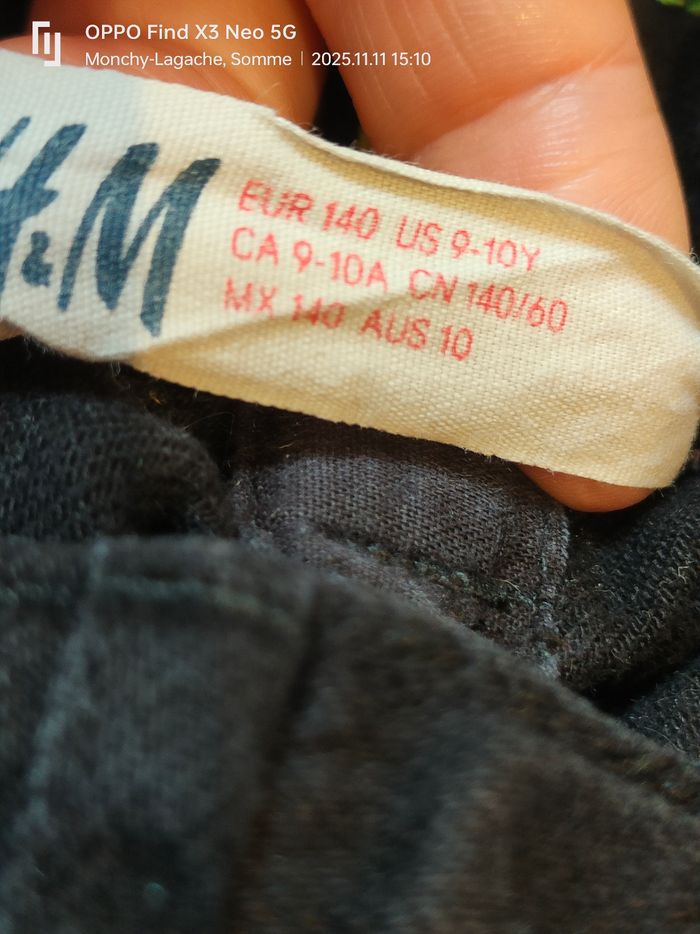 Jean slim leg  H&M 150cm-10ans - photo numéro 4