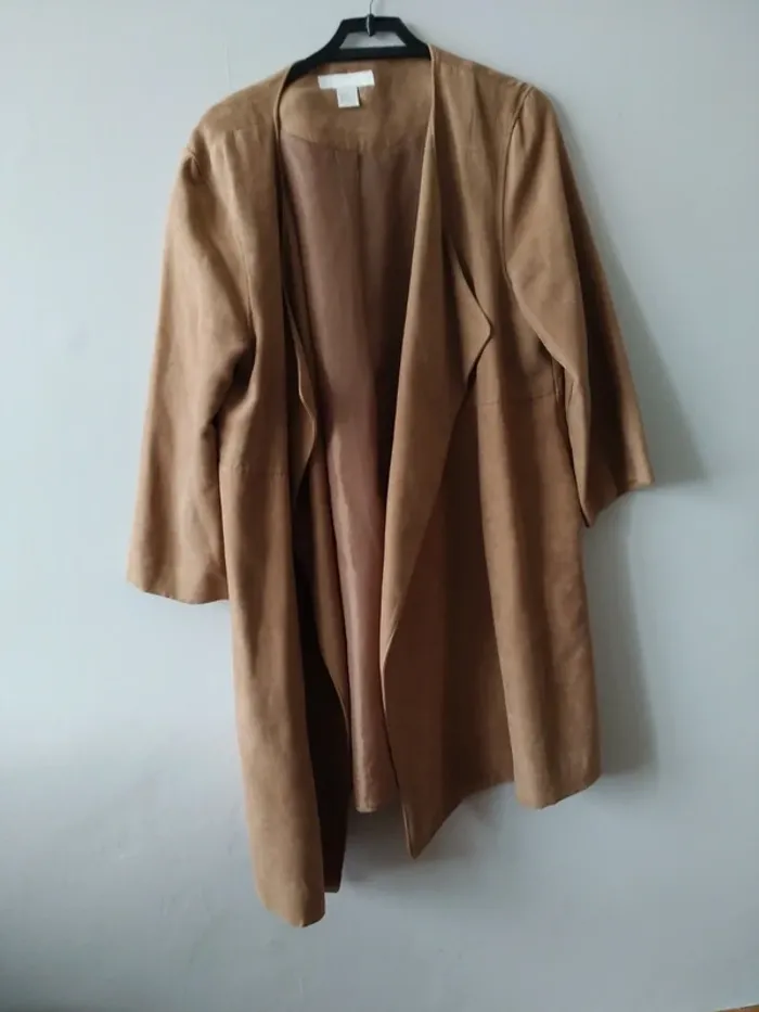 Veste longue marron