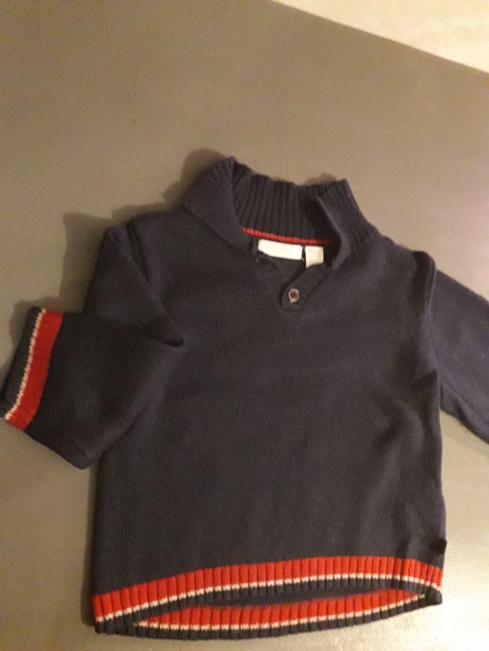 Pull bleu marine Obaibi élégant 6 mois - photo numéro 5