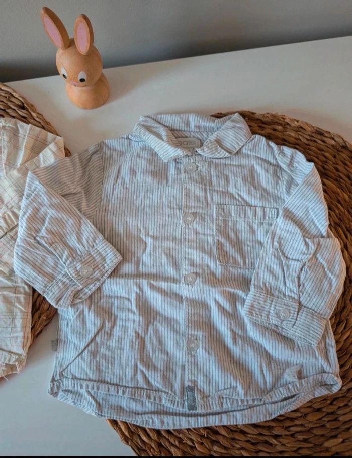 Lot chemises et gilet sans manches 6M - photo numéro 2