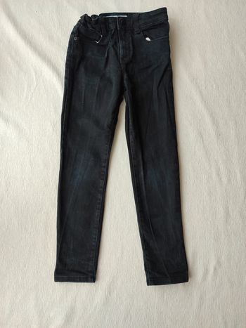 Jean noir skinny 7/8 ans