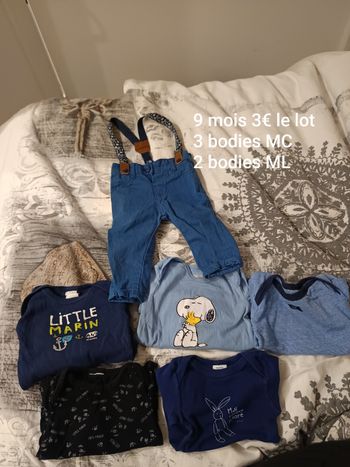 Lot bébé garçon 9 mois 