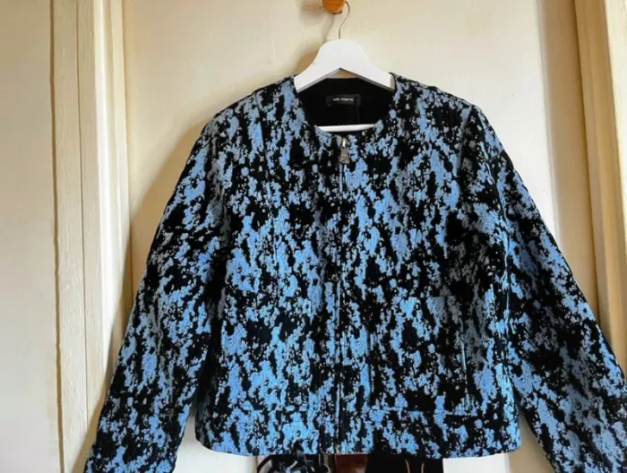 Magnifique Veste/ Teddy  Bleu/ Noir, taille L, Neuf avec étiquette - Cop Copine
