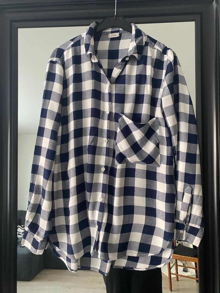 Chemise longue à carreaux Pimkie