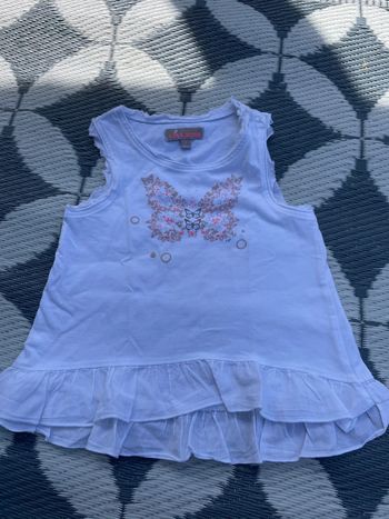 T shirt débardeur froufrou