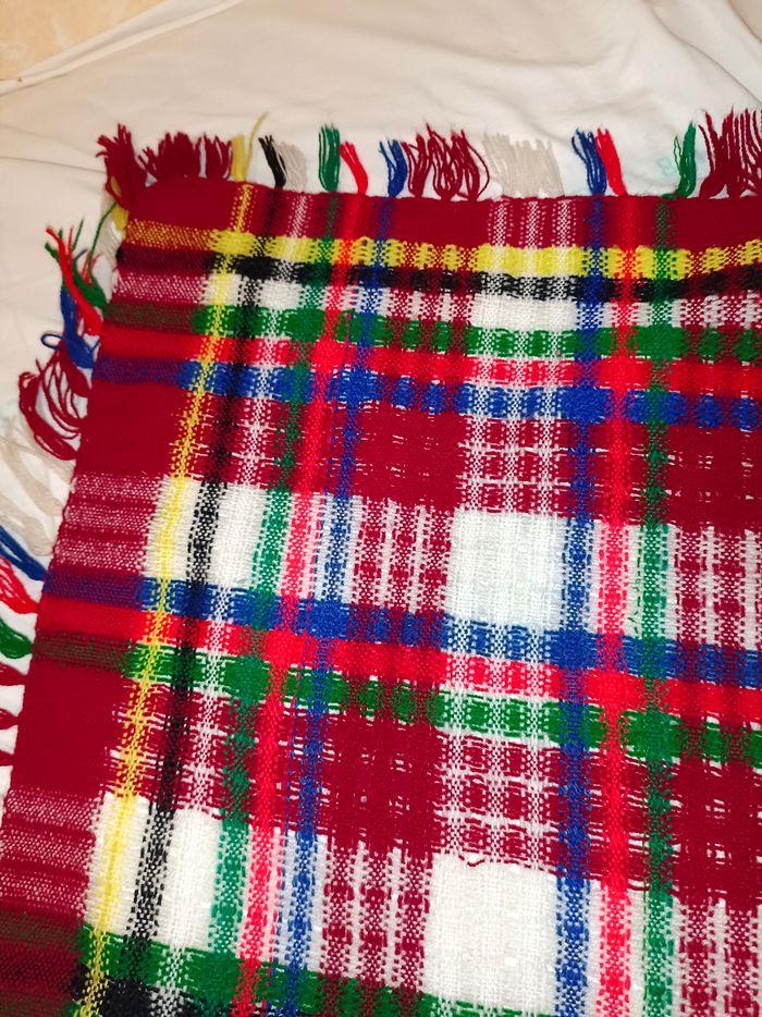 Carré femme en laine, vintage URSS - photo numéro 2