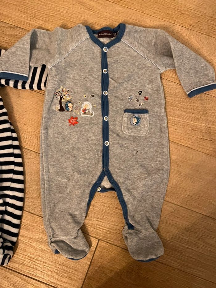 Lot de 2 pyjamas sergent major garçon 3 mois bon état - photo numéro 2