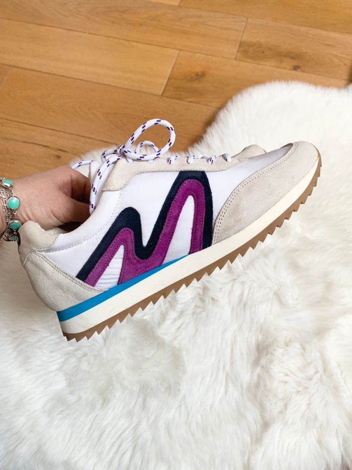 Très belle baskets en cuir suédé Claudie Pierlot Paris | pointure 41 | neuf avec étiquette - photo numéro 3