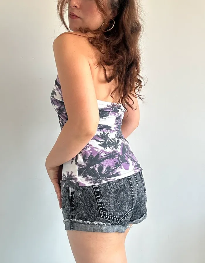Dos nu y2k années 2000 a motifs taille S - photo numéro 4
