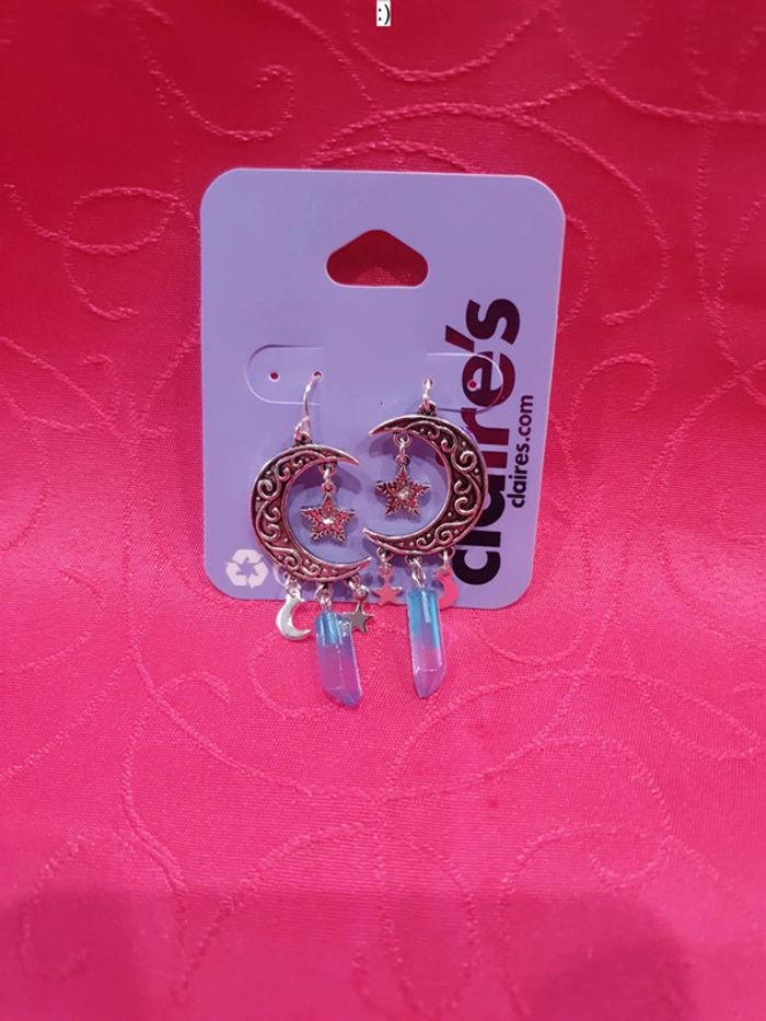 Boucles d'oreilles lune