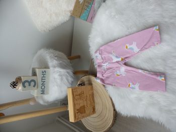 Jolie legging rose licorne fille tex 3 mois