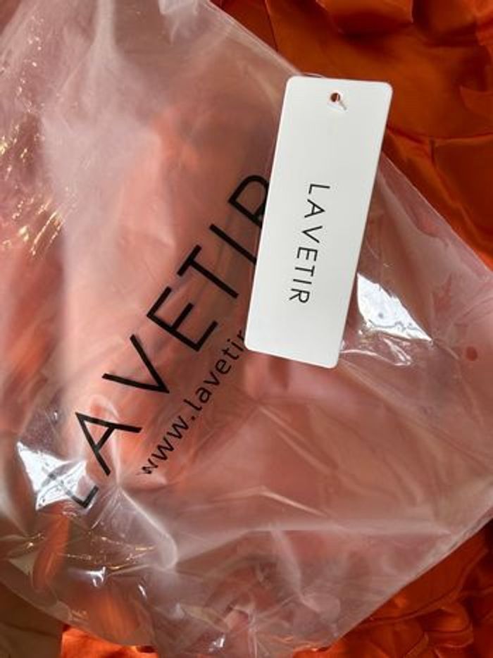 Robe longue satin orange - photo numéro 6
