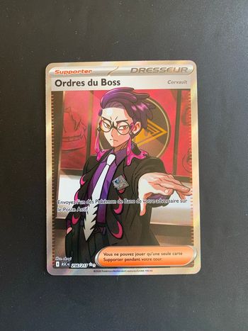 Carte Pokemon Ordres du Boss 256/217