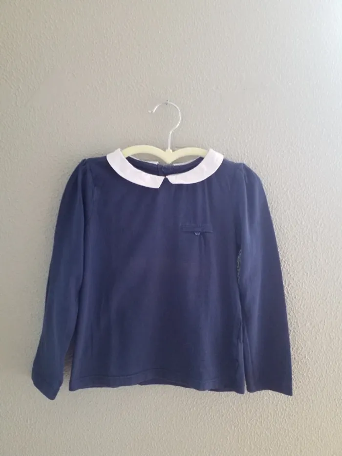 T shirt col claudine okaidi 5 ans