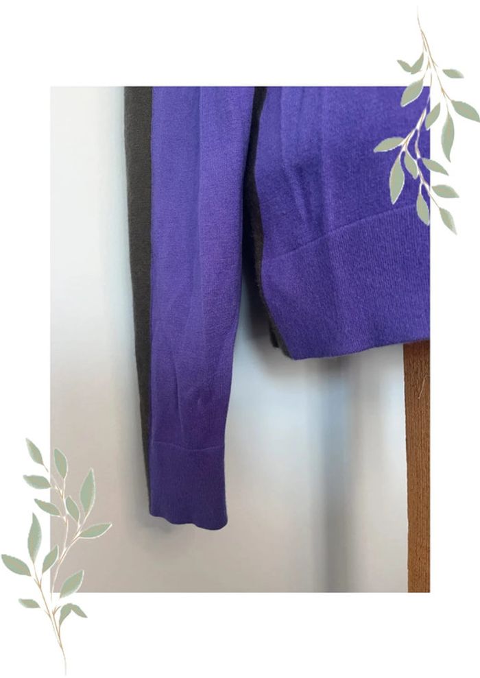 Pull Bicolore en Cachemire – Balenciaga Knits – Taille 38 💜 - photo numéro 2