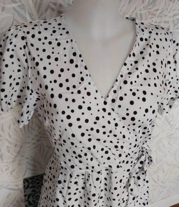 Sublime robe d'été femme à pois taille S/M 36/38 - photo numéro 5