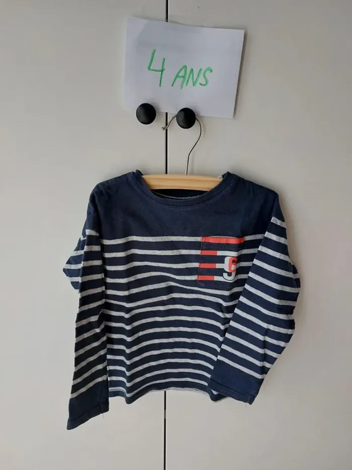 T-shirt rayé Okaidi 4 ans