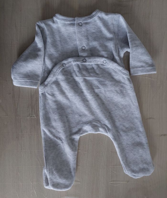 Grenouillère grise I'm One fille 1 mois - photo numéro 3