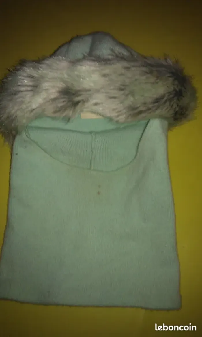 Bonnet passe montagne avec fourrure femme - photo numéro 2