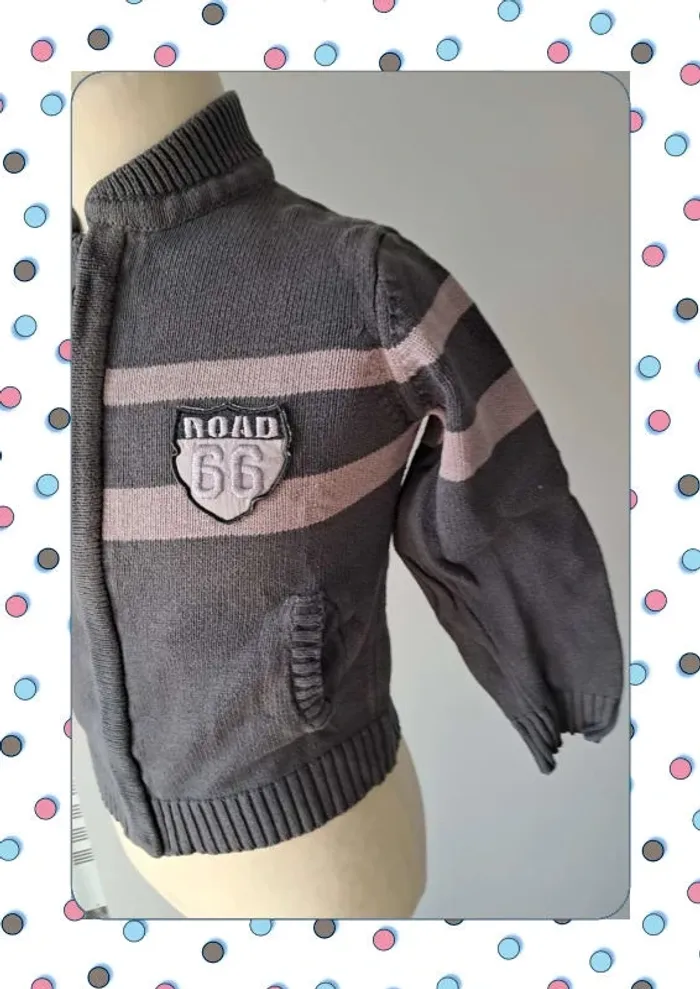 Gilet vert baudet 5 ans - photo numéro 2