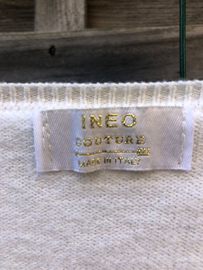 Pull col v  ineo made  in italy - photo numéro 6