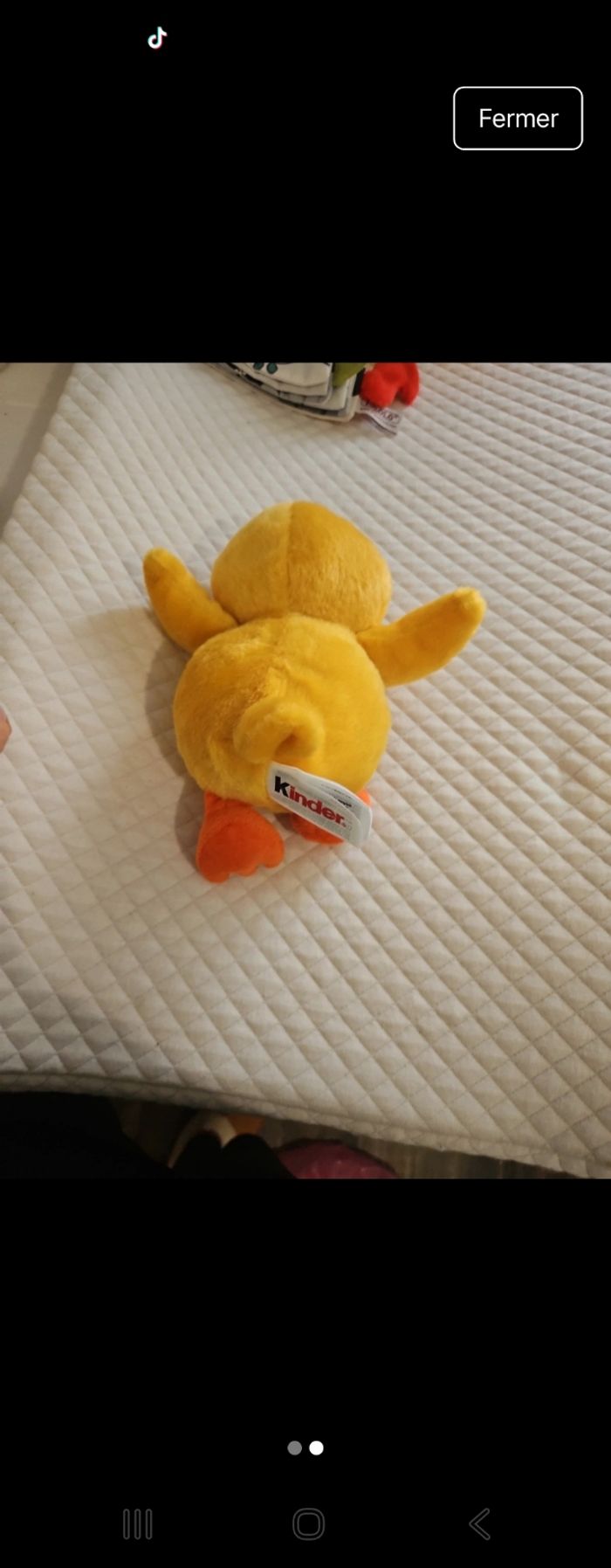 Peluche poussin 🐤 kinder - photo numéro 2