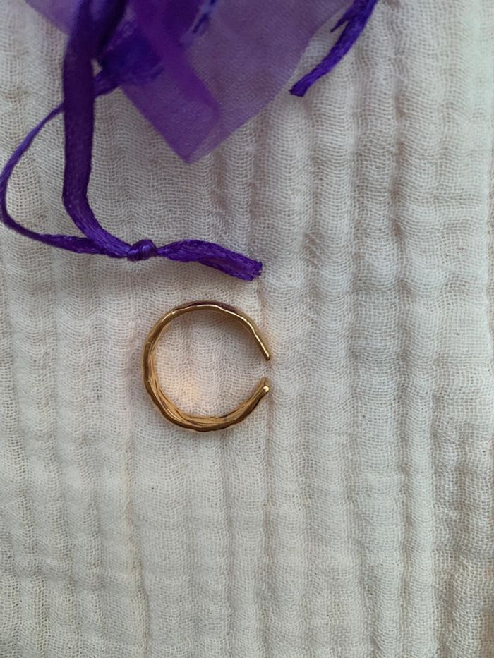 Bague dorée réglable - photo numéro 3