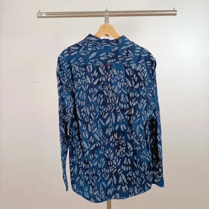 Chemise imprimée bleu marine Scotch & Soda neuve avec étiquette T.L A1484 - photo numéro 6