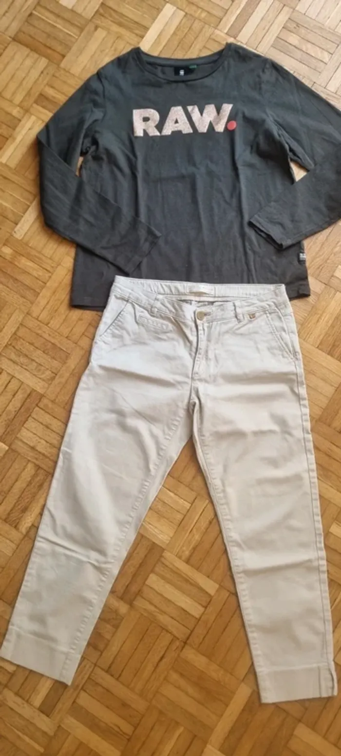 Pull boboli haut G-star Pantacourt Zara - photo numéro 4