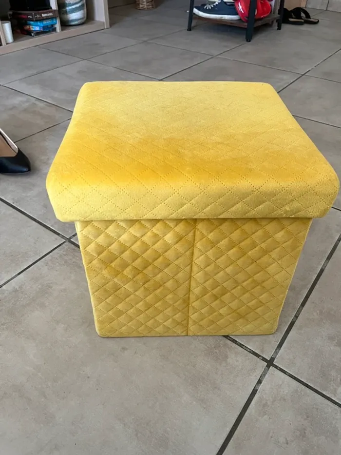 Urgent pouf pliable rangement - photo numéro 4