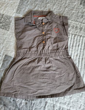 Robe chemise marron taille 12 mois