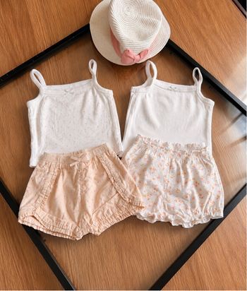 Short et bodies bretelles 6 mois