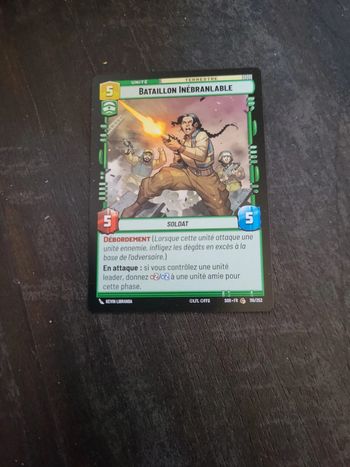 Carte Star Wars Unlimited Bataillon inébranlable