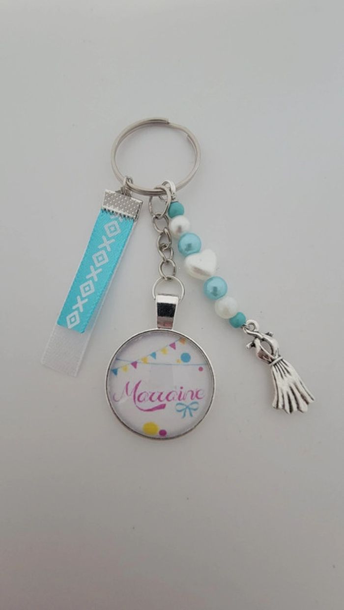 Cadeau marraine, porte clé message bijoux de sac " marraine "