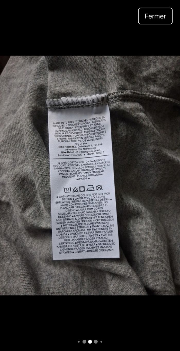 T-shirt Nike gris homme - photo numéro 9