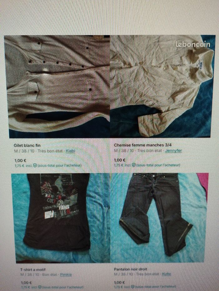Lot 14 pièces vêtements taille 38 - photo numéro 2