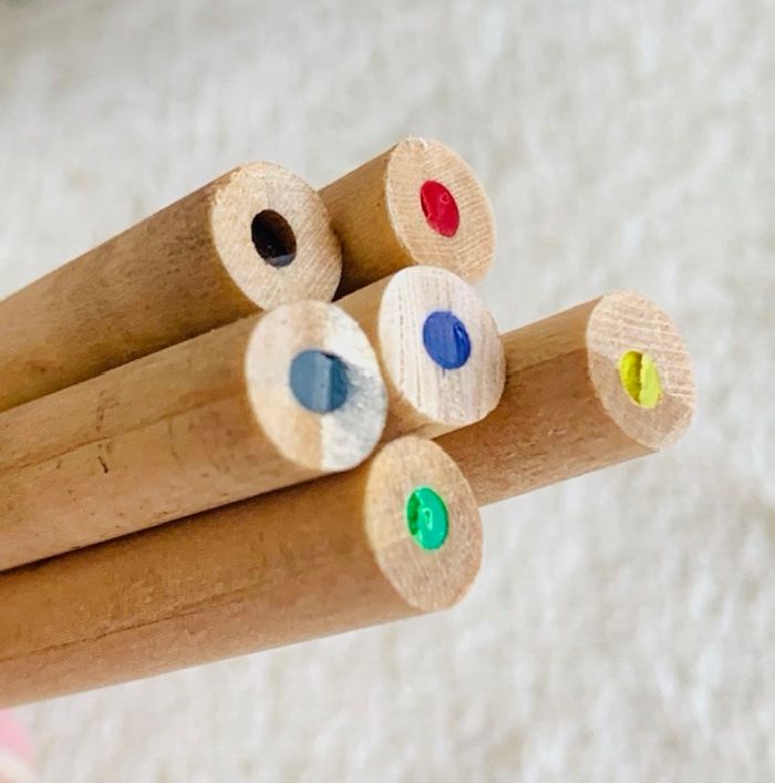 Lot 15 crayons de couleur jumbo + 6 mini crayons - photo numéro 4