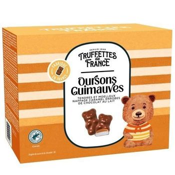 Une boîte de 200g d'ourson chocolat caramel 