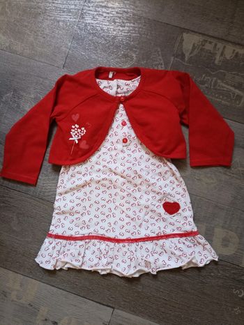 Ensemble robe et cache-coeur T71