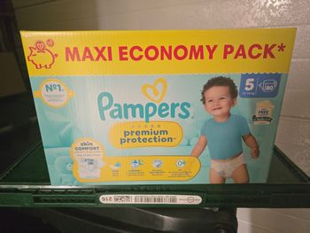 Pampers prenium protection T5 x80 couches 