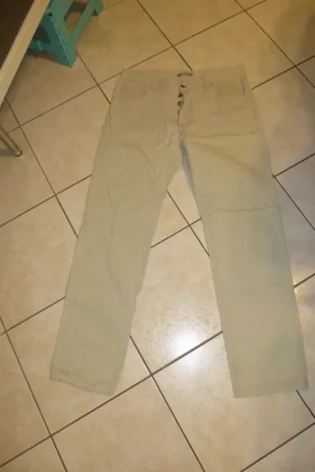 pantalon jean beige JULES taille 46
